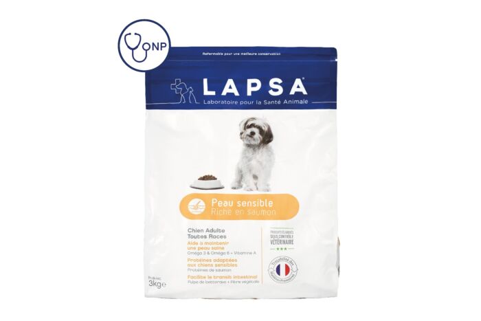 Croquettes Chien Adulte Peau sensible toutes races 3kg