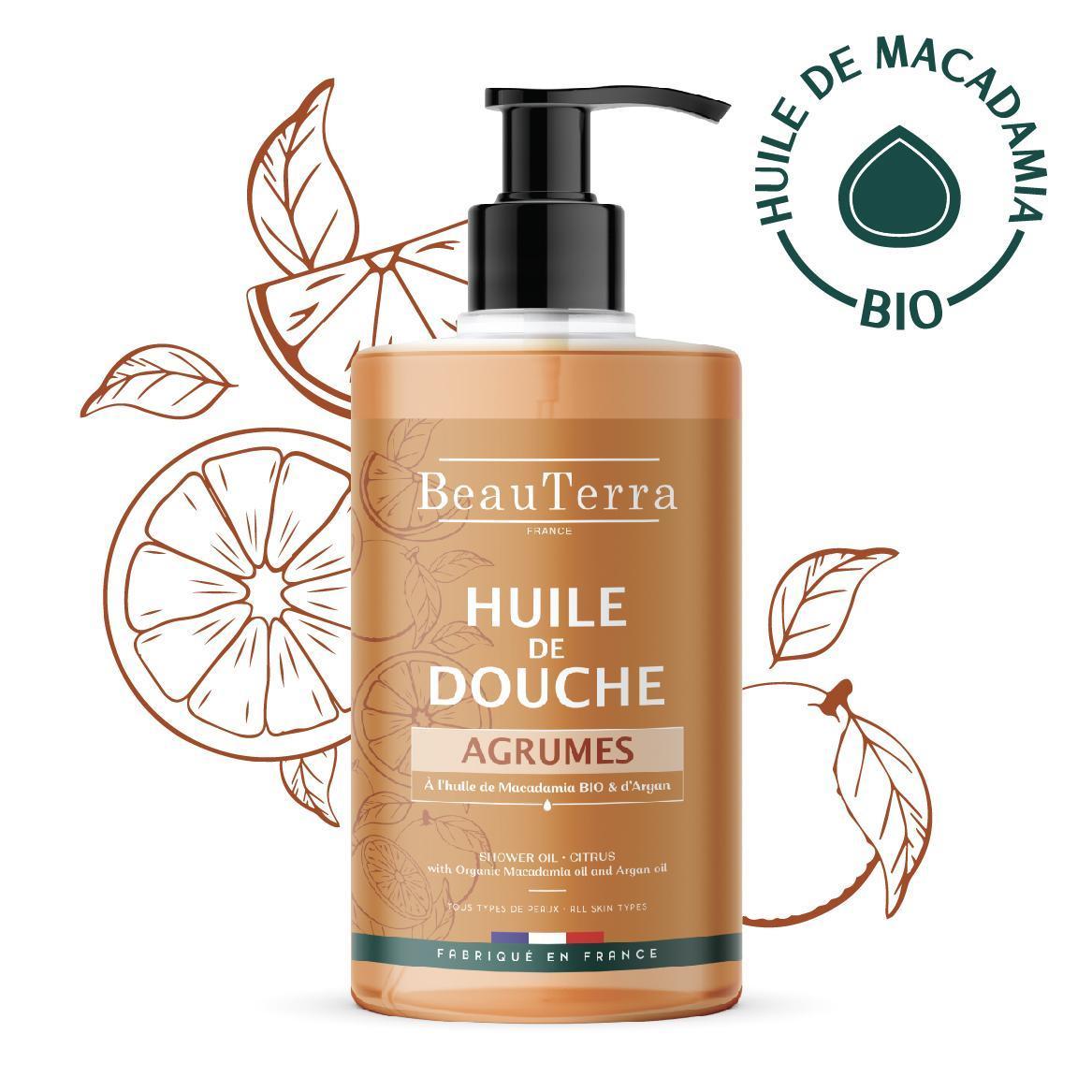Beauterra Huile douche agrumes 750ml