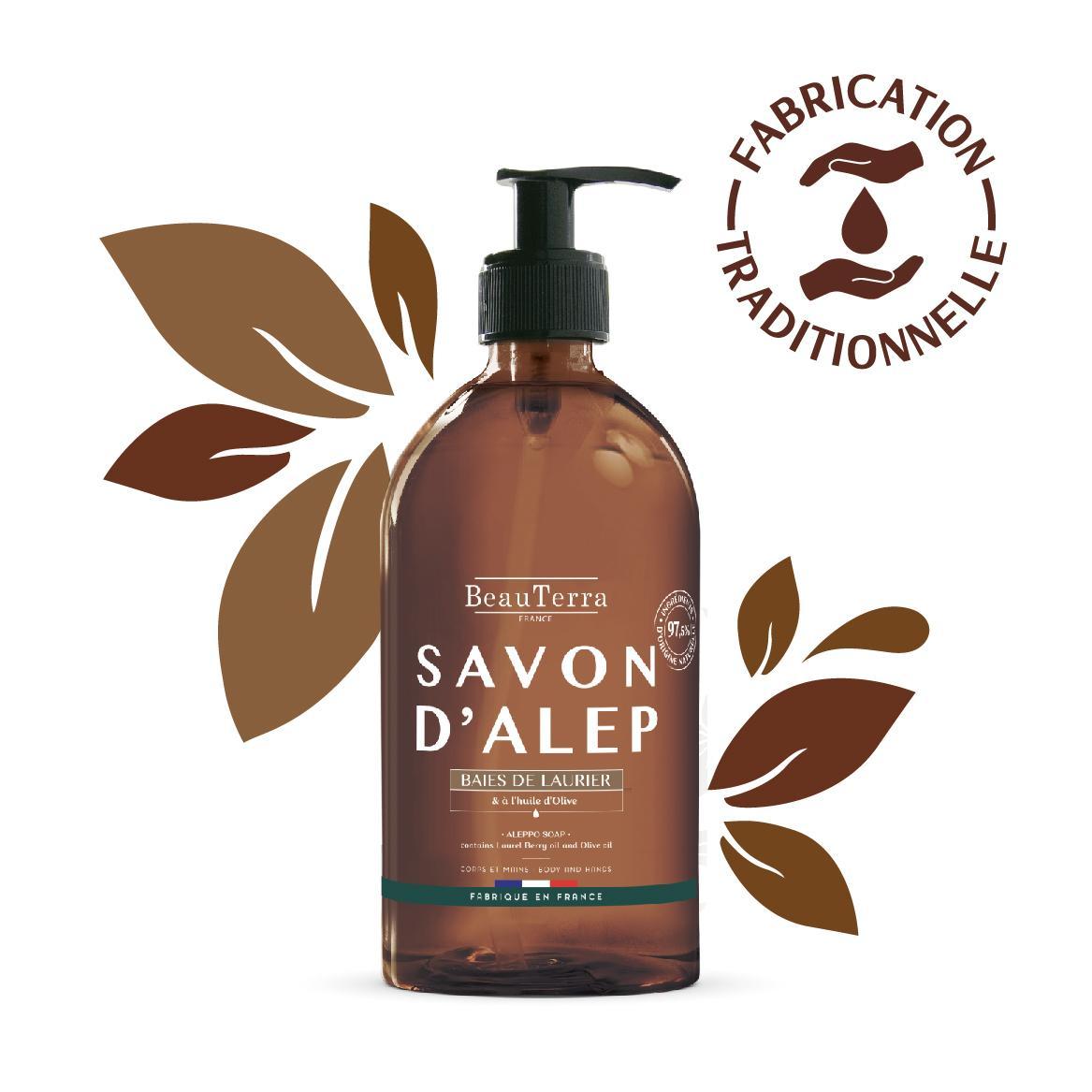Beauterra Savon Alep liquide 500ml
