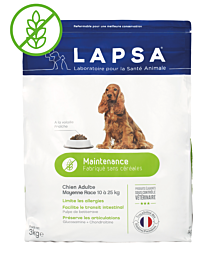 Croquettes Maintenance Adulte moyenne race 3kg sans céréales