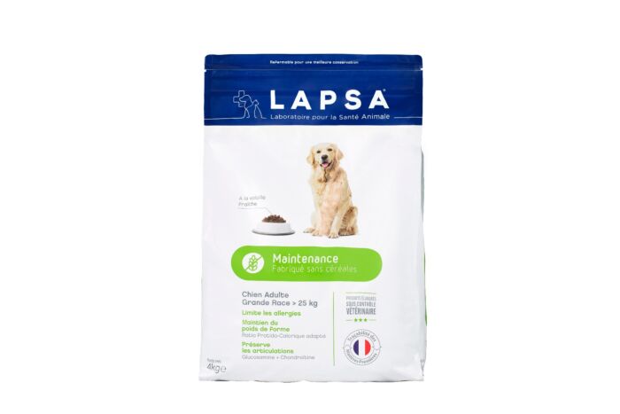 Croquettes Maintenance Adulte grande race 4kg sans céréales