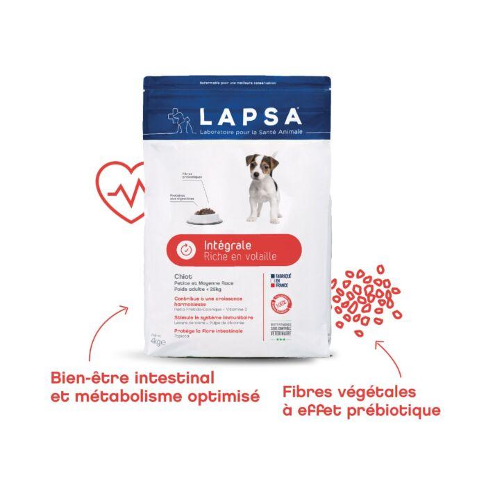 Croquettes Intégrale Chiot petite et moyenne race 4kg